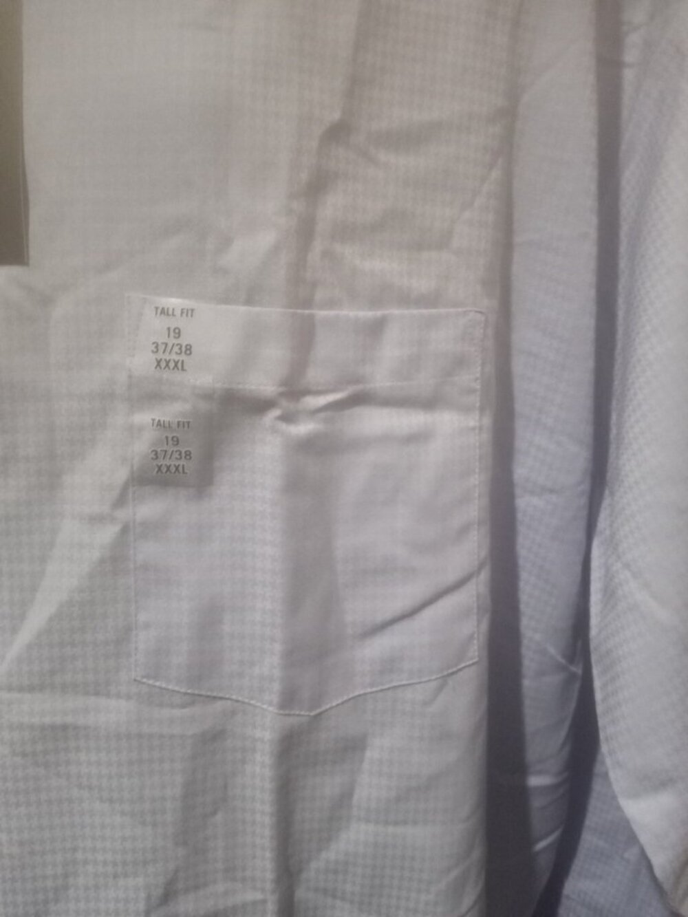 New Shaquille O'Neal XLG Tall Fit Blue Dress Shirt Men's (3XL) 19 37/38 NWT - Picture 5 of 14